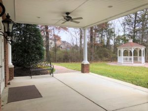 Outside patio